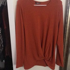 Orange long sleeve top